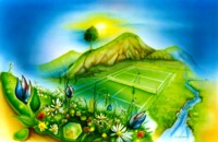 HP Auftritt Gr�nes Tennis